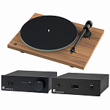 PRO-JECT КОМПЛЕКТ СТРИМ И ВИНИЛ WALNUT/BLACK в салоне HiFi Audio в СПб